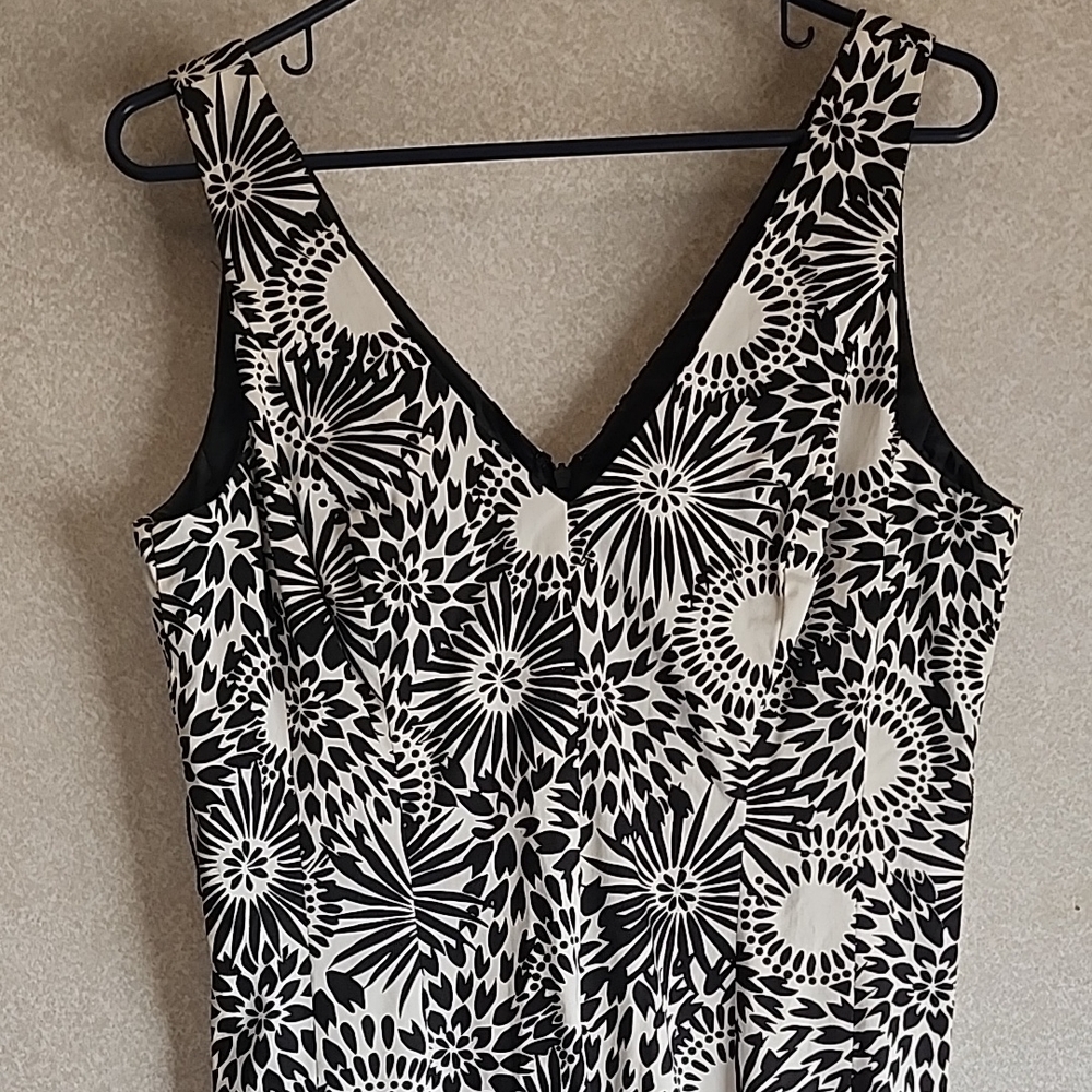 Nine West Black and White Floral Dress